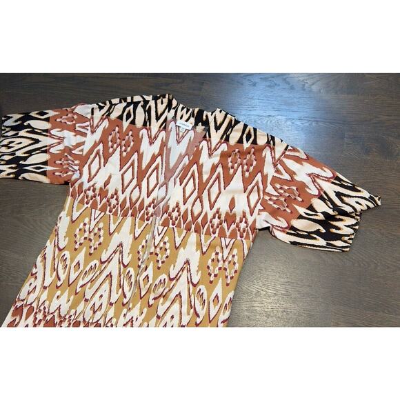 NWOT EVEREVE Mila Long Wrap Kimono Cover Up Open Front Boho XS/S Boho Festival - Picture 4 of 4